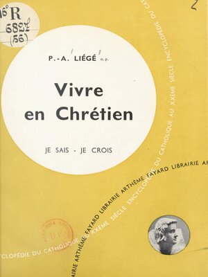cover image of Vivre en chrétien